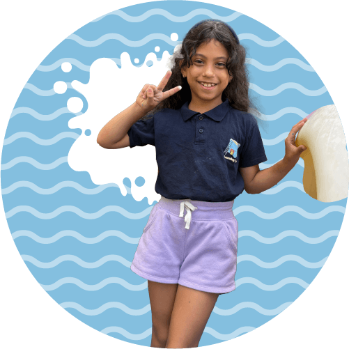 Happy child at Summer Camp Learning Village learning center in Pembroke Pines Florida